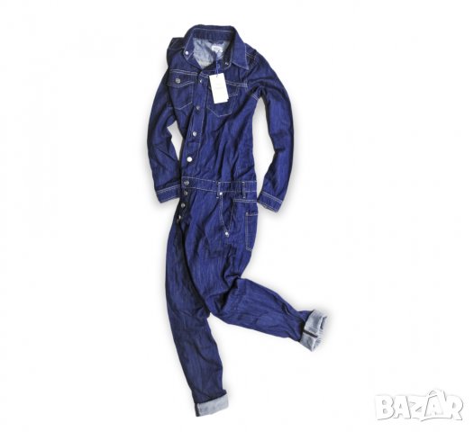 Нов! Pepe Jeans Denim Playsuit Дамски Дънков Гащеризон S Нов! Pepe Jeans Denim Playsuit Дамски Дънко
