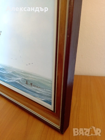 Маслена картина подписана, снимка 7 - Картини - 53919731