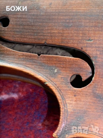 Стара ръчна цигулка – декорация, реставрация или колекция – уникат!, снимка 14 - Антикварни и старинни предмети - 50671454