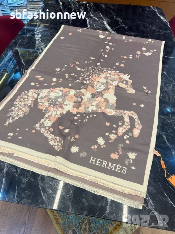 HERMES кашмирени шалове, снимка 5 - Шалове - 56116123