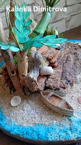Лято на морският бряг-ръчно изработена декорация., снимка 9 - Декорация за дома - 53217315