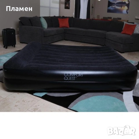 НАДУВАЕМ двоен ДЮШЕК легло, матрак спалня Bestway® Tritech  с ел.помпа 220 V 203 cm x 152 cm x 46 cm, снимка 6 - Спални и легла - 13694113