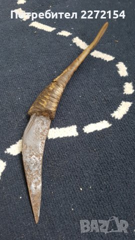 Кама нож кози рог, снимка 2 - Антикварни и старинни предмети - 39433404