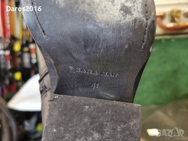 Мъжки кожени боти Zara 42 номер , снимка 6 - Мъжки боти - 42345036