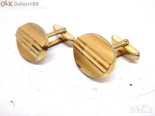 Винтидж ръкавели, бутониери, позлатени- дубле, снимка 3 - Колиета, медальони, синджири - 50333670