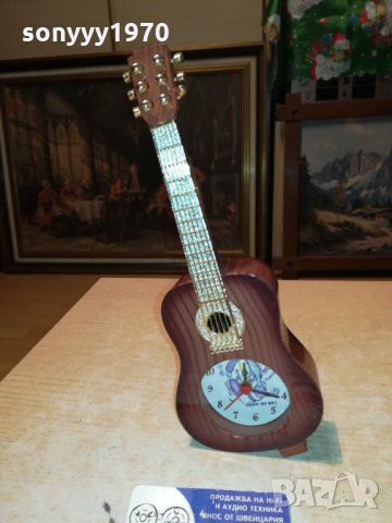 КИТАРА-ЧАСОВНИК С МЕЛОДИЯ ОТ ФРАНЦИЯ 2112212046, снимка 12 - Антикварни и старинни предмети - 35212956