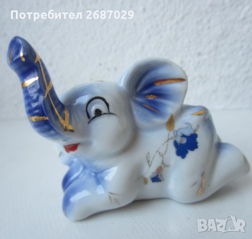 Слонове различни и висулка: 2 обувки и синьо слонче, слон обувка с ток фигура статуетка, снимка 2 - Статуетки - 29288433