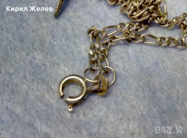 СКЪПОЦЕНЕН СРЕБЪРЕН КРЪСТ РОДИРАНО СРЕБРО 925 с БЛЕСТЯЩИ ЦИРКОНИ и СРЕБЪРНА ВЕРИЖКА СРЕБРО 925 30605, снимка 6 - Колиета, медальони, синджири - 49328829