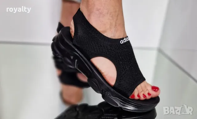 Adidas стилни черни дамски сандали , снимка 7 - Сандали - 50394062