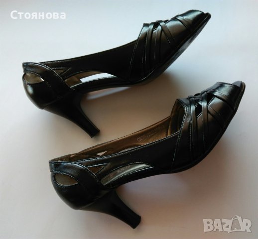 Дамски елегантни черни обувки на ток , снимка 12 - Дамски елегантни обувки - 36890598