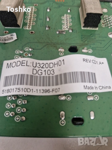 TOSHIBA 32E2533D MAIN BOARD SR050D VTV-L50005 POWER BOARD UE3640-1C PANEL U320DH01, снимка 4 - Части и Платки - 54256736