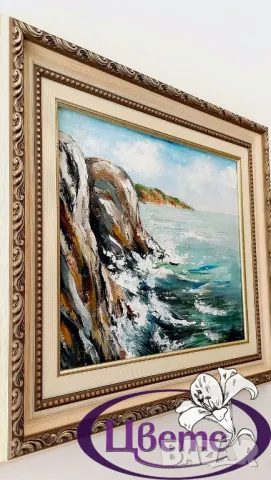 "БРЯГ" - рисувана картина, снимка 2 - Картини - 47688831