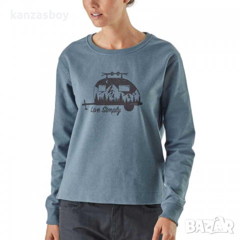 Patagonia Simply Uprisal Crew Sweatshirt Blue - страхотна дамска блуза