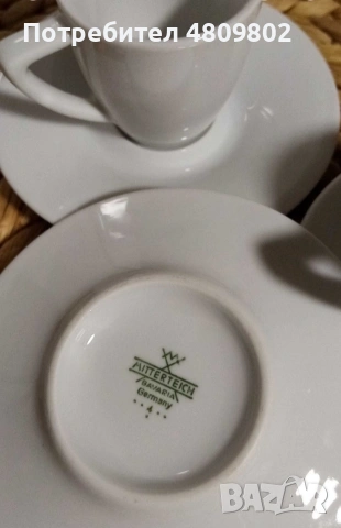 Чашки за еспресо. Немски порцелан, снимка 2 - Сервизи - 54333177