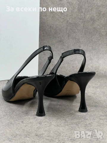 Celine Дамски Черни Обувки На Ток Селин Код E1301, снимка 2 - Дамски обувки на ток - 54135525