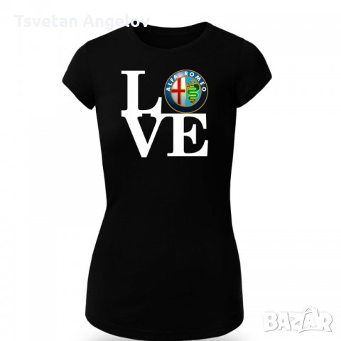 Разпродажба! Дамска тениска ALFA ROMEO LOVE