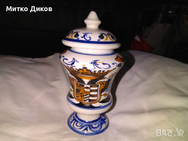 Съд за продукти порцелан марков Италия Cardamomum Art Colection Tognana фи 8см височина 16см, снимка 6 - Декорация за дома - 36619869