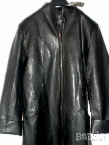 продавам Дълго кожено яке ,чисто ново подходящо за дъжд размер XL Eko кожа цена 45 лева, снимка 5 - Якета - 35126853