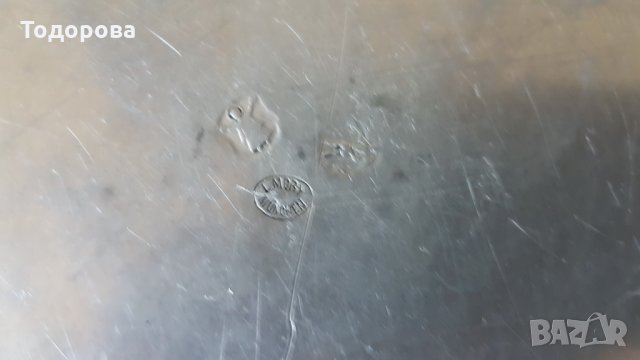 Комплект метални чинии от началото на миналия век, снимка 6 - Антикварни и старинни предмети - 29210096