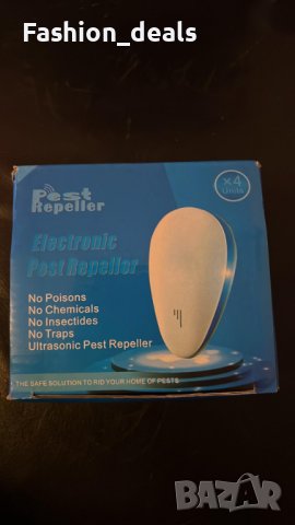 Нови 4 броя Ултразвуков уред отблъскващ вредители-комари, мишки, насекоми Репелент, снимка 7 - Други стоки за дома - 39668940
