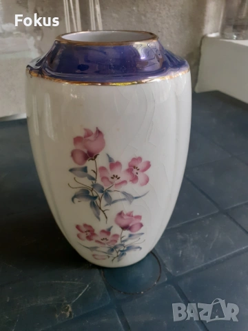 Стара ваза македонски порцелан, снимка 3 - Антикварни и старинни предмети - 53314061