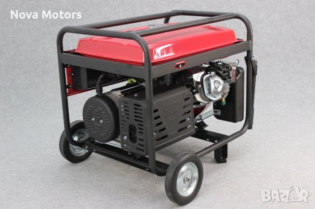 Генератор За Ток 7.5 KW Nova Motors Бензин-Газ Монофазен, снимка 6 - Генератори - 39361025