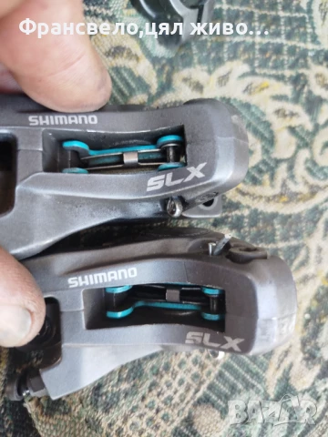 Хидравлични спирачки за велосипед колело Shimano deore slx , снимка 3 - Части за велосипеди - 51090075