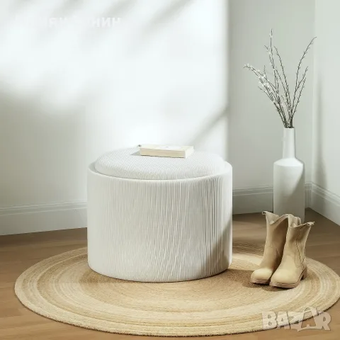 Табуретка HOMCOM с място за съхранение, снимка 12 - Маси - 56110121