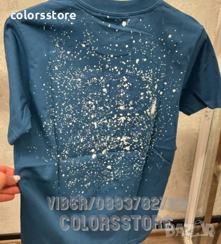 Мъжка синя тениска Balenciaga-BR-Z109, снимка 2 - Тениски - 47356861