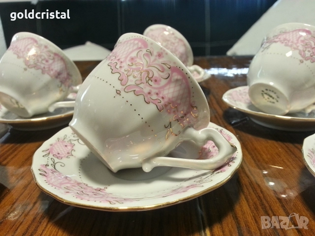 Стар български порцелан Изида чаши за кафе , снимка 2 - Антикварни и старинни предмети - 16145837