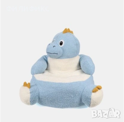 Плюшен фотьойл за деца, Мек детски пуф – седалка за деца, удобен и цветен – НОВ, снимка 6 - Мебели за детската стая - 53054660