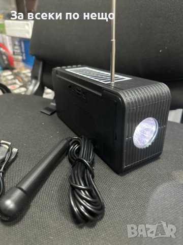 Акумулаторно радио със соларен панел joc, снимка 5 - Радиокасетофони, транзистори - 44272742