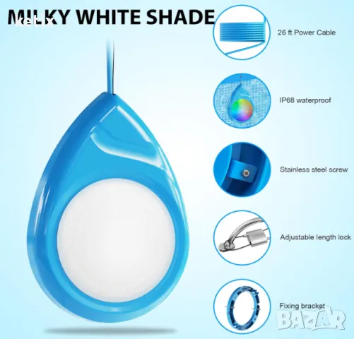 LED осветително тяло за басейни Brimmel, снимка 2 - Други - 48611773