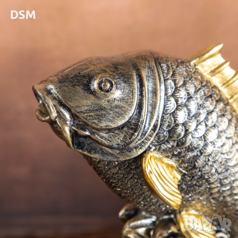 Нова Статуетка Риба - Фигура за Декорация - Шаран -24см, снимка 3 - Статуетки - 51728460
