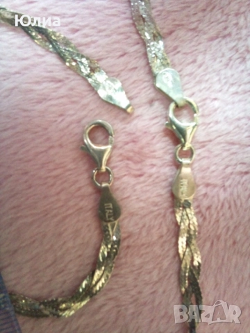 925 к-т плетеница, снимка 11 - Колиета, медальони, синджири - 52208436