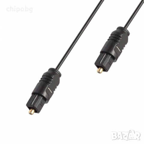 Оптичен аудио кабел DeTech, Toslink, 1.5м, Черен, снимка 3 - Други - 36545062