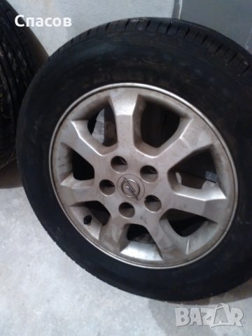 Продавам оригинални джанти за Опел Зафира 15" /5*110/ и летни гуми  Goodyear Excellence 195 / 65 R15, снимка 4 - Гуми и джанти - 29344702