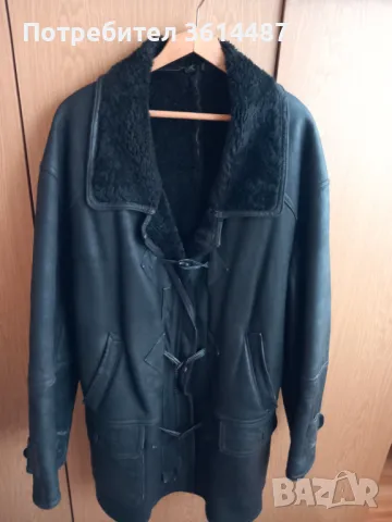 Мъжко кожено яке - размер 56