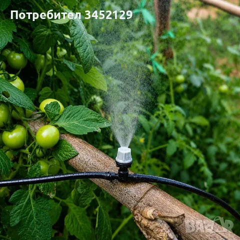 Капково напояване за градина, тераса, балкон и охлаждане - Водна завеса 15м с 15 дюзи, снимка 2 - Напояване - 55954507