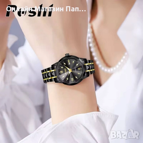 POSHI PS922 дамски кварцов часовник 30мм с календар. Цветови варианти, снимка 3 - Дамски - 52915175