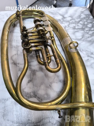Bb Baritone instrumentenfabrik Christian Reiner - баритон, басфлигорна made in Germany, снимка 9 - Духови инструменти - 50891933