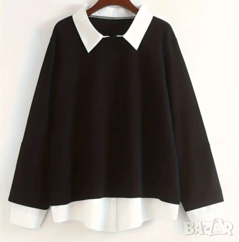 Макси блуза тип риза 