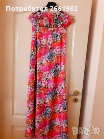 Прекрасна дълга рокля на цветя, снимка 2 - Рокли - 32025360
