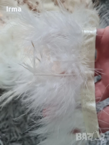 Разкошна рокля с естествени пера., снимка 4 - Рокли - 51942299