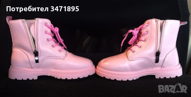 Детски боти, обувки, ботушки за момиче - розови - размер 32, снимка 4 - Детски боти и ботуши - 53180559