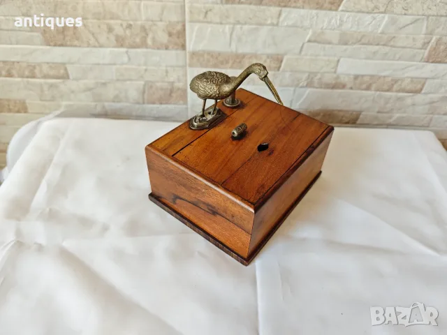 Стара дървена кутия за цигари - Karakuri - Япония - 1900"г., снимка 2 - Антикварни и старинни предмети - 55901025