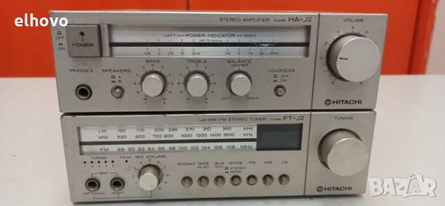 Стерео усилвател, тунер, Hitachi HA-J2, FT-J2, снимка 2 - Ресийвъри, усилватели, смесителни пултове - 31872237