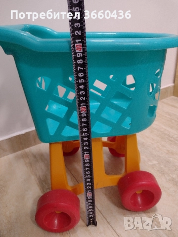 Детска пазарска количка - играчка, пластмаса