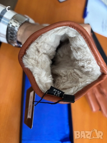 Мъжки кожени ръкавици TEODOR – нови, снимка 4 - Други - 51437458