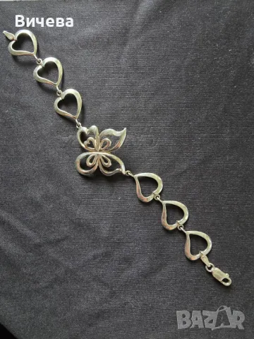 Сребърна дамска гривна 